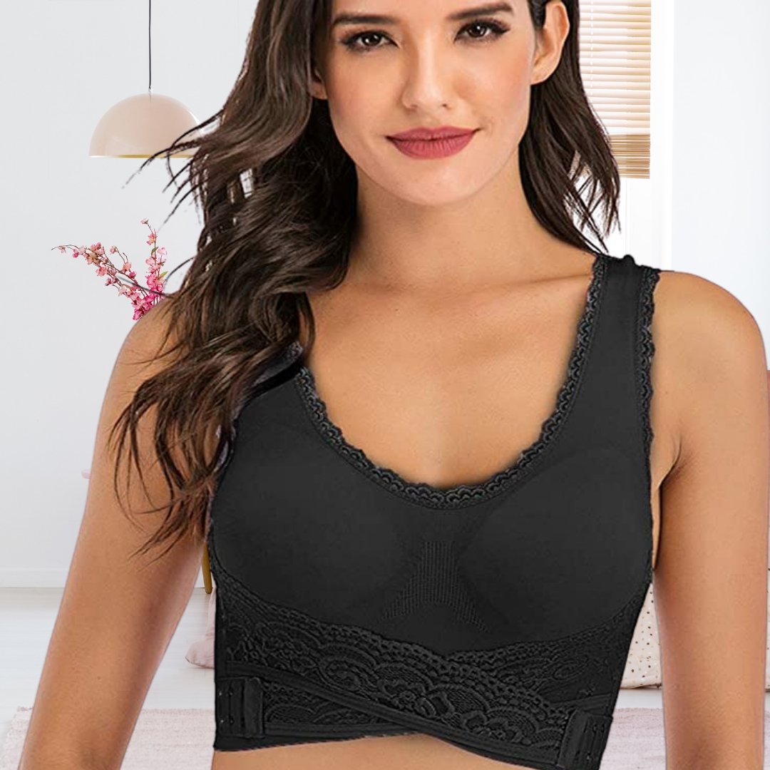 Comfortable Good Supporting Bra - Grace-Black-S-Nora Luxe