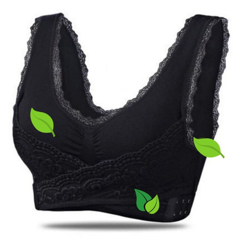 Comfortable Good Supporting Bra - Grace-Black-S-Nora Luxe