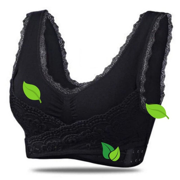 Comfortable Good Supporting Bra - Grace-Black-S-Nora Luxe