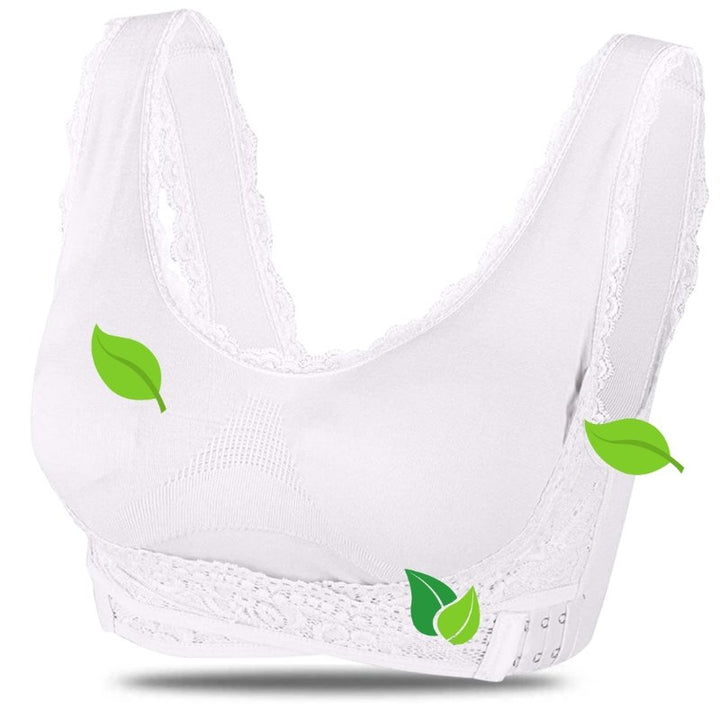 Comfortable Good Supporting Bra - Grace-White-S-Nora Luxe