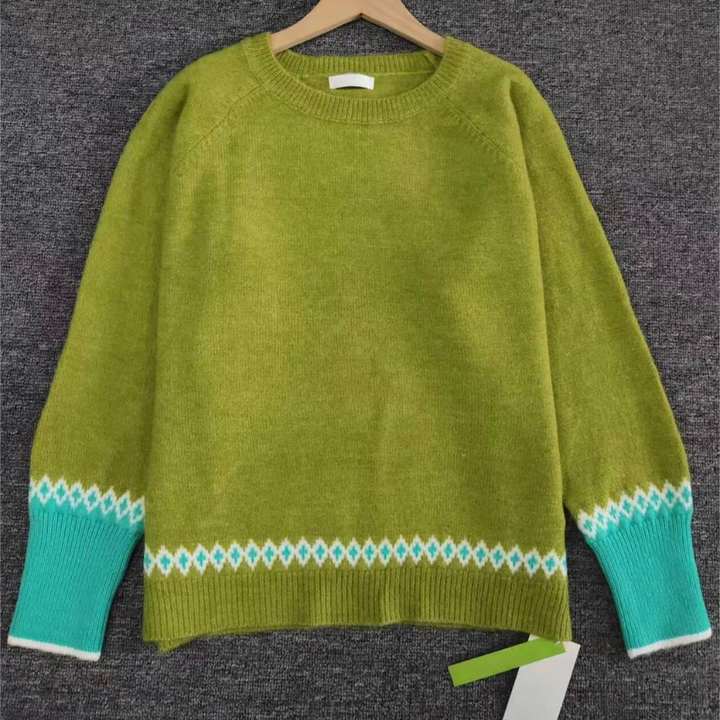 Comfortable Green Women's Sweater - Elin-S-Nora Luxe
