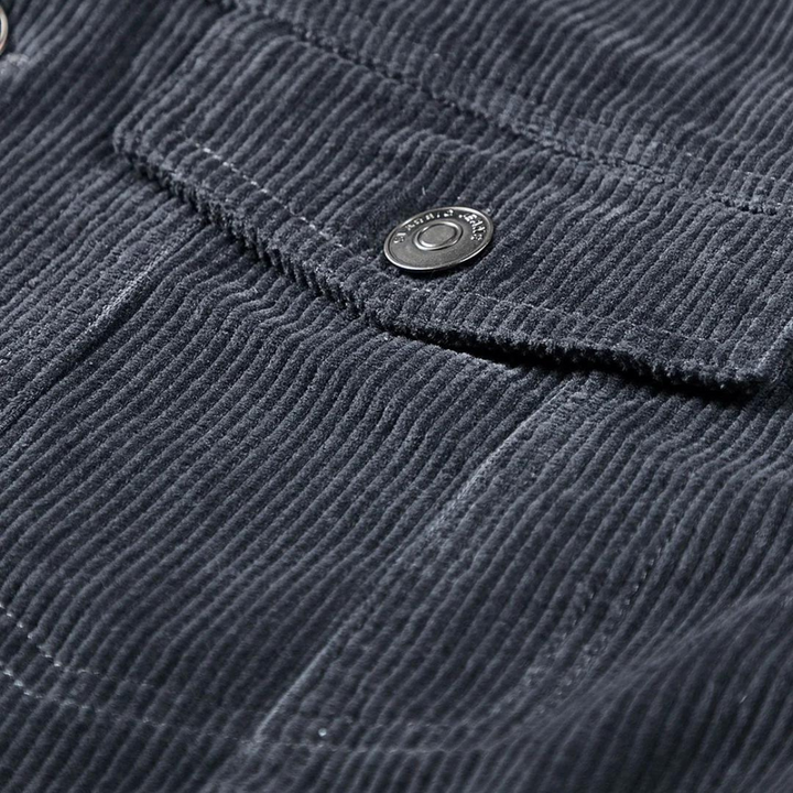 Comfortable Grey Corduroy Jacket - Rover-M-Nora Luxe