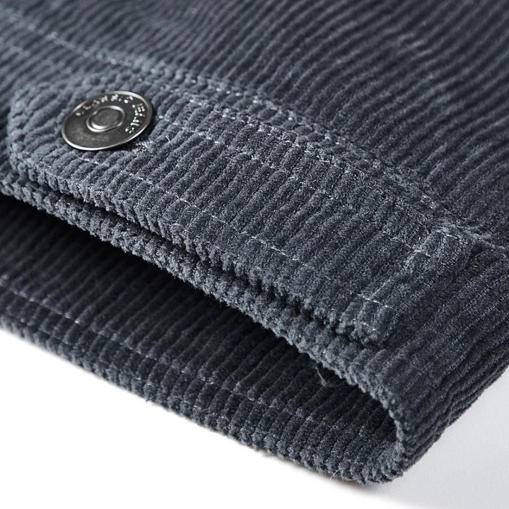 Comfortable Grey Corduroy Jacket - Rover-M-Nora Luxe