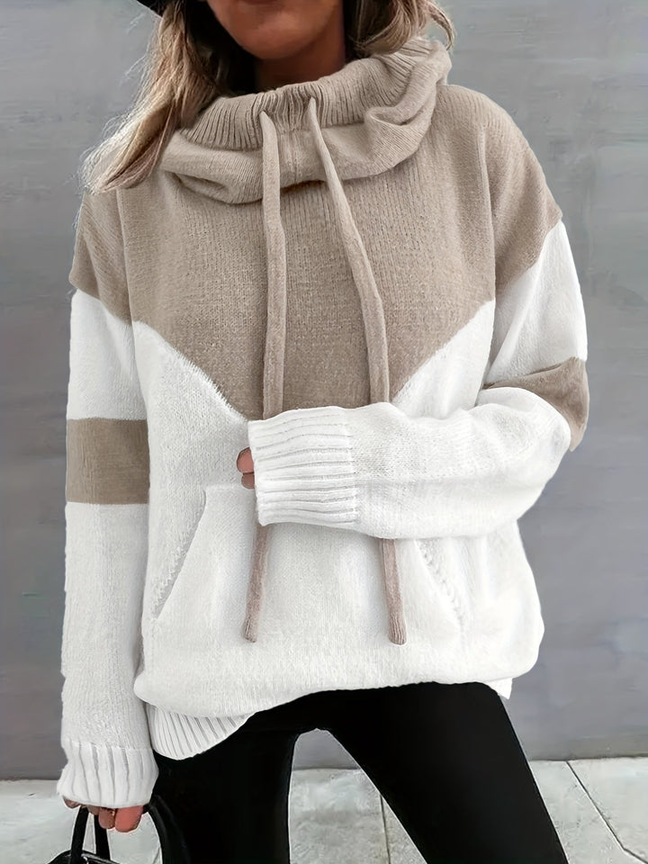 Comfortable Hoodie with Drawstring - Maya-Beige-S-Nora Luxe