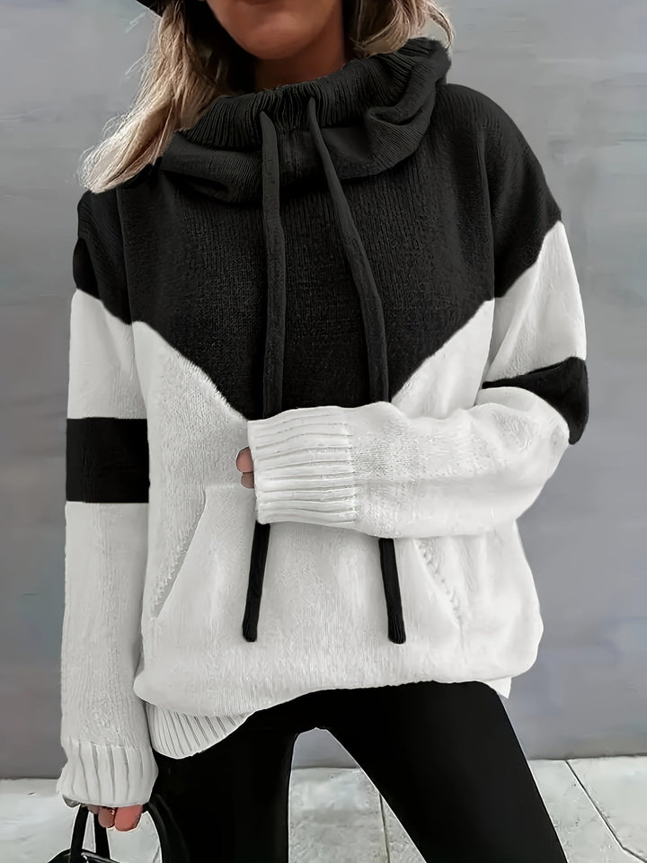 Comfortable Hoodie with Drawstring - Maya-Black-S-Nora Luxe