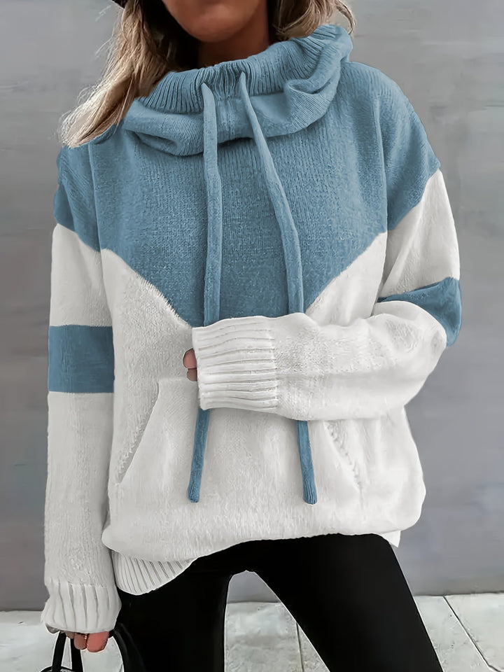 Comfortable Hoodie with Drawstring - Maya-Blue-S-Nora Luxe