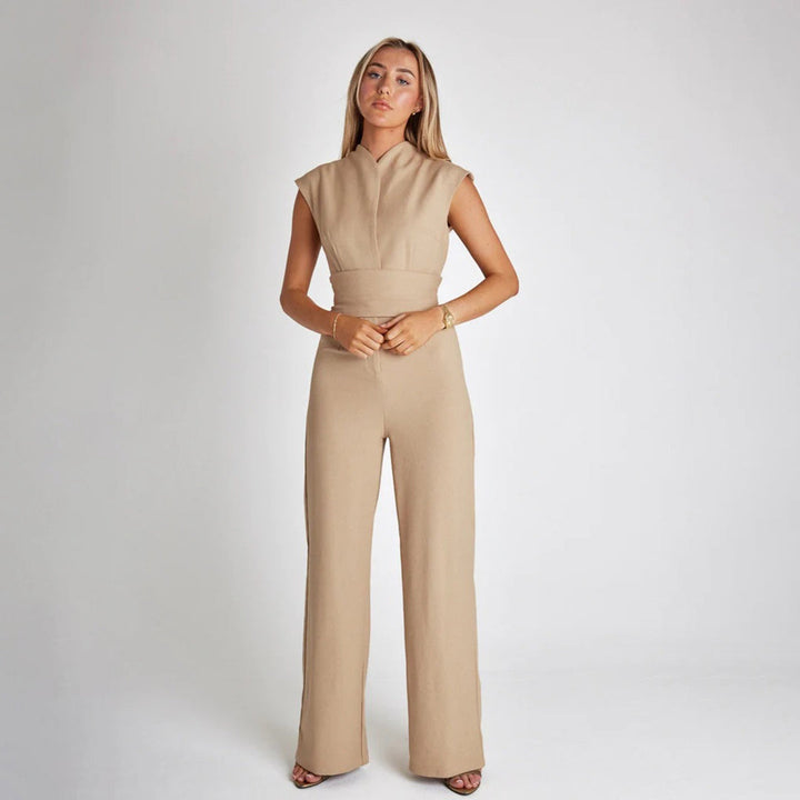 Comfortable Jumpsuit for Women - Lucia-Beige-S-Nora Luxe