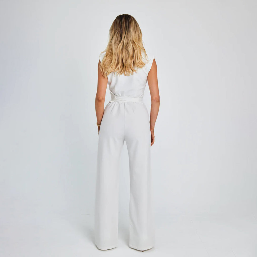 Comfortable Jumpsuit for Women - Lucia-White-S-Nora Luxe