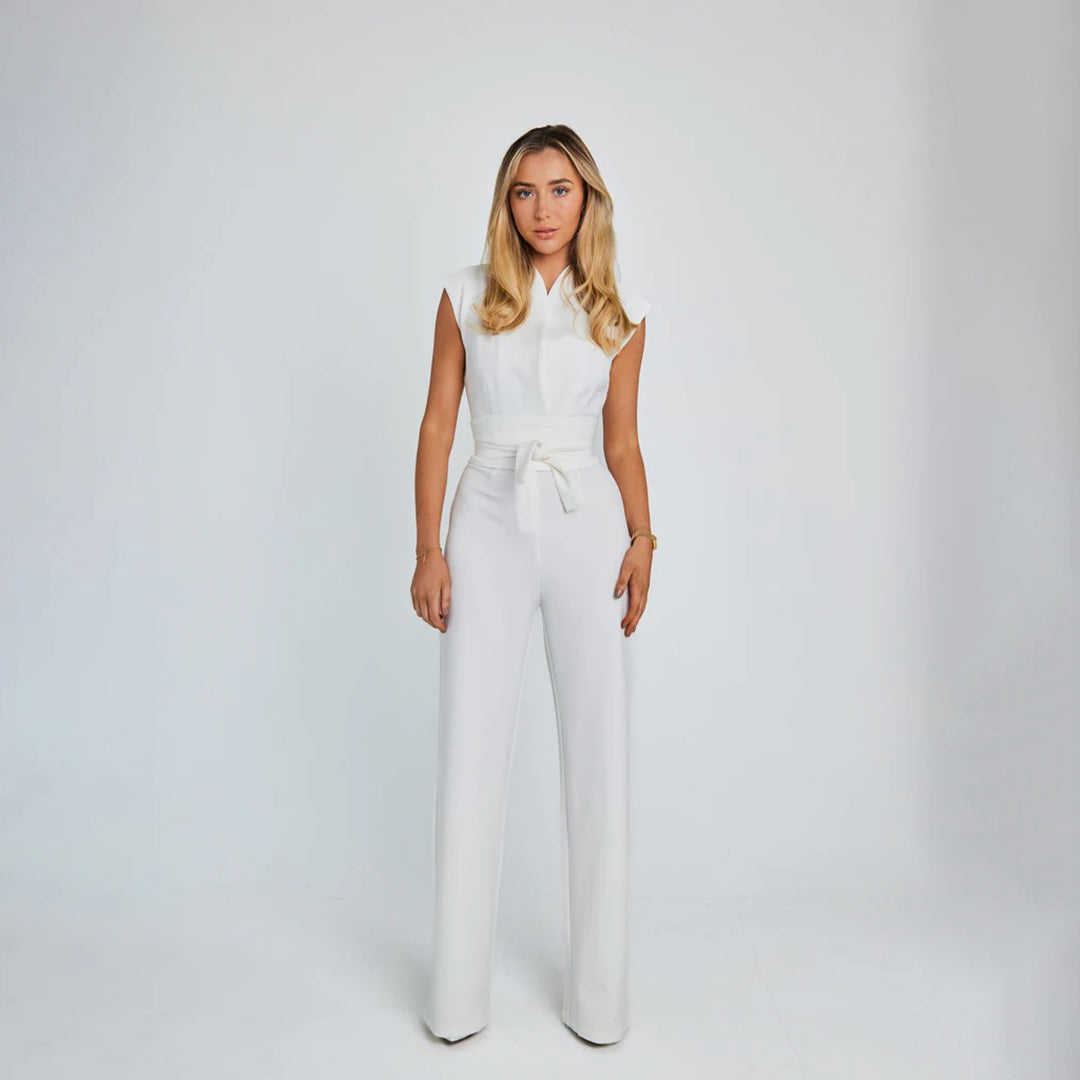 Comfortable Jumpsuit for Women - Lucia-White-S-Nora Luxe