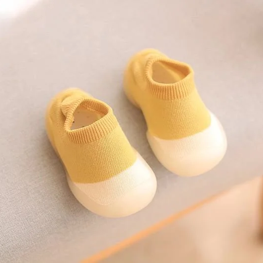 Comfortable Kids' Barefoot Shoes - NaturalStep Sneakers-Yellow-3 – 4-Nora Luxe
