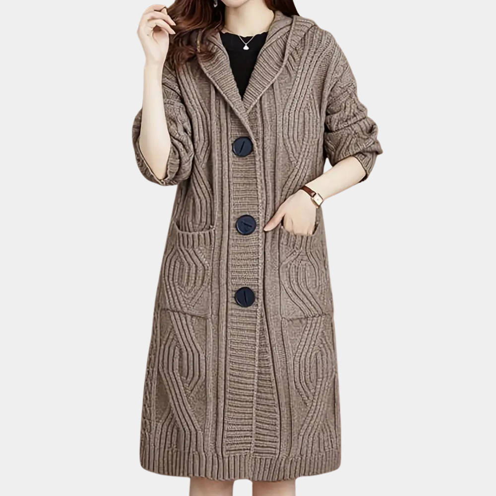 Comfortable Knitted Cardigan for Women - Mira-XS-Nora Luxe