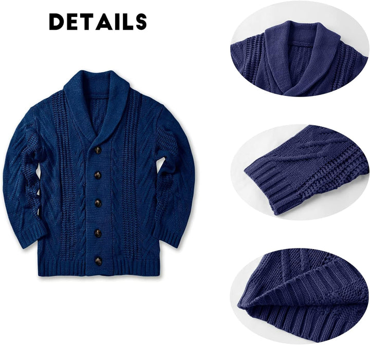 Comfortable Knitted Men's Cardigan - Lucas-Green-M-Nora Luxe