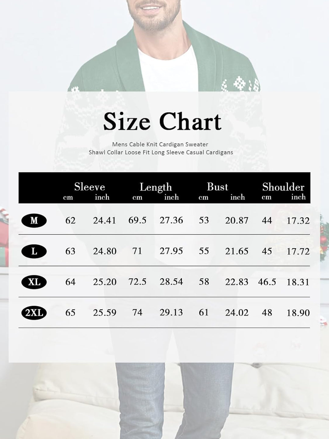 Comfortable Knitted Men's Cardigan - Lucas-Green-M-Nora Luxe