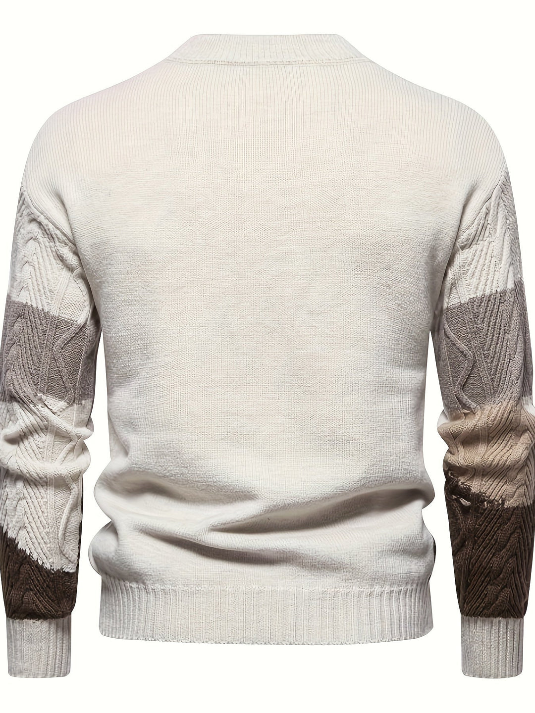 Comfortable Knitted Sweater for Men - Felix-Khaki-XS-Nora Luxe