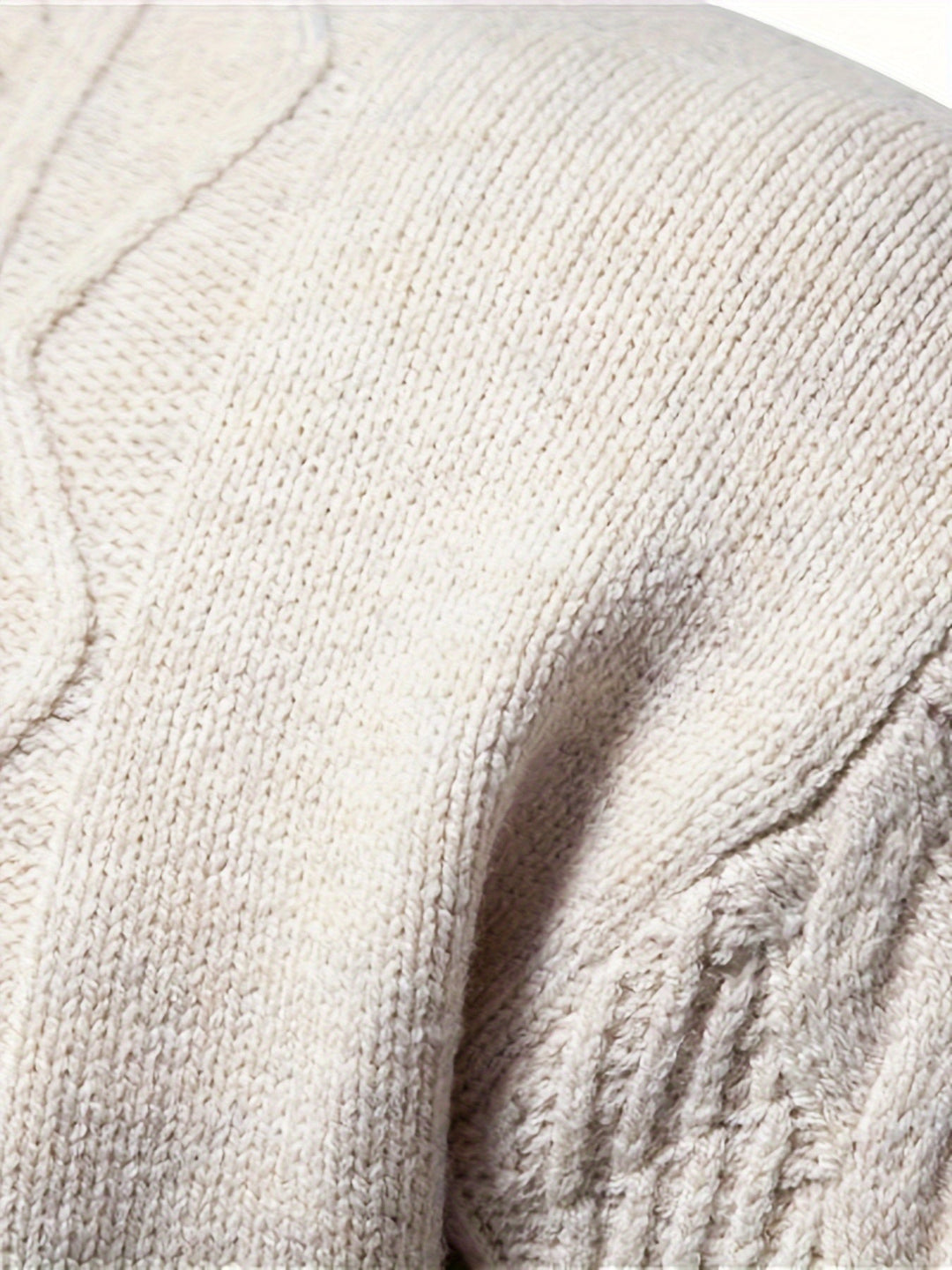 Comfortable Knitted Sweater for Men - Felix-Khaki-XS-Nora Luxe