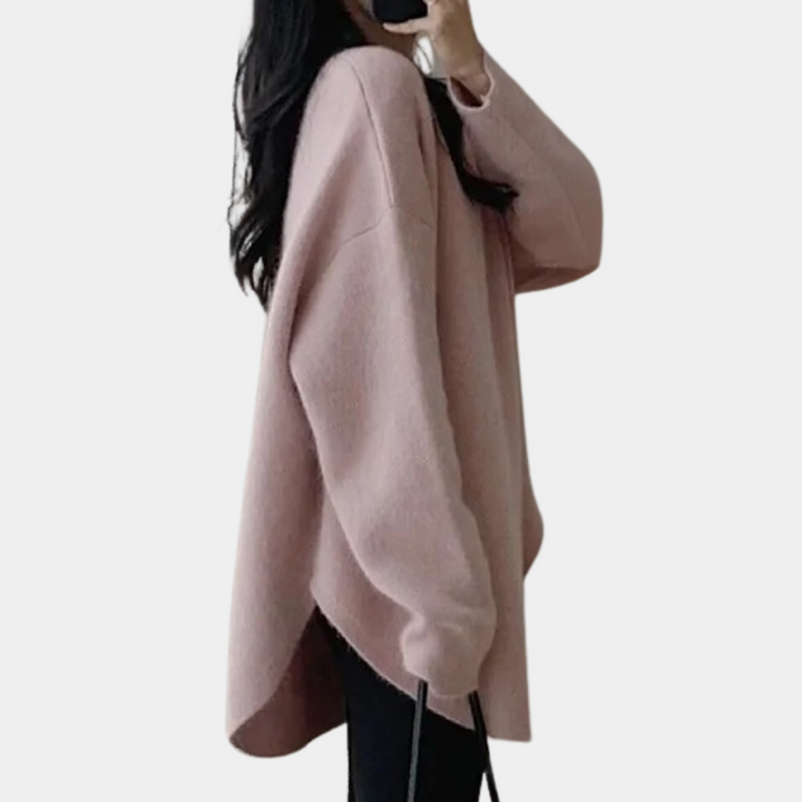 Comfortable Knitted Women's Sweater - Noor-Black-Nora Luxe