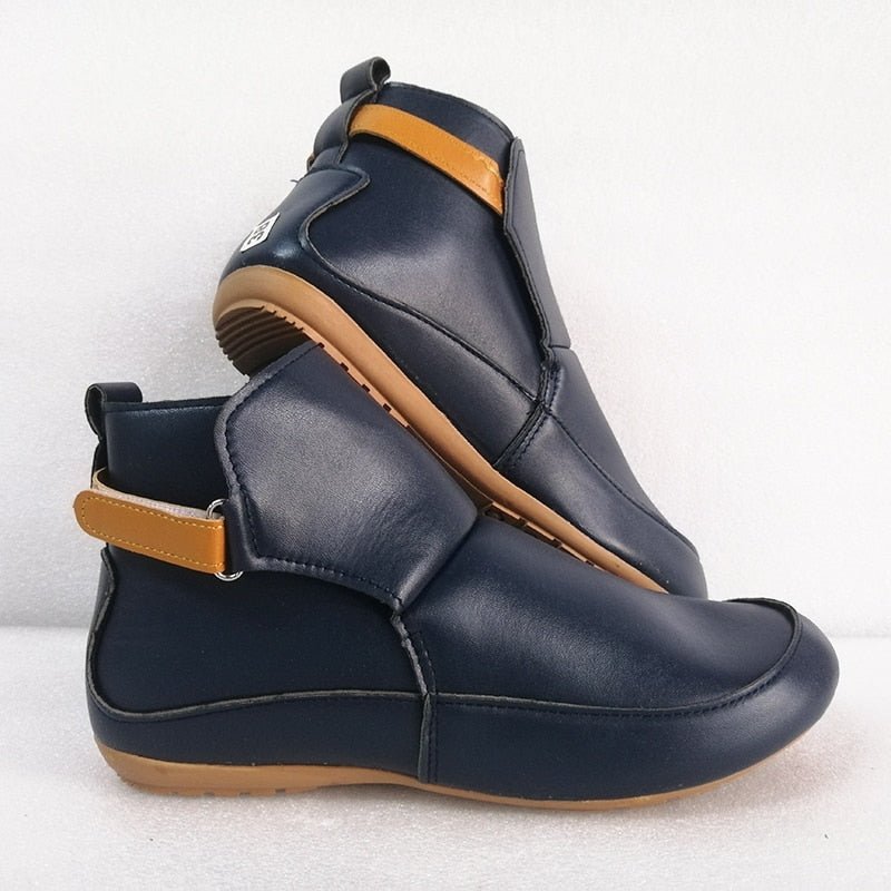 Comfortable Ladies Ankle Boots - ErgoFit-Blue-3.5-Nora Luxe