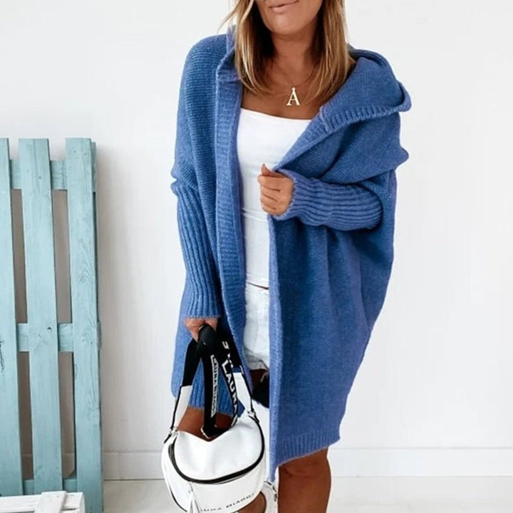 Comfortable Ladies Cardigan - Luna-Blue-S-Nora Luxe