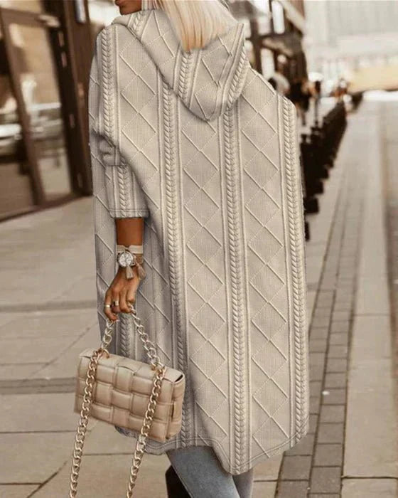 Comfortable Ladies' Hoodie - Elise-Beige-S-Nora Luxe