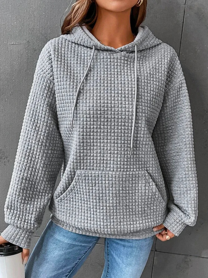 Comfortable Ladies Hoodie - Mia-Gray-S-Nora Luxe