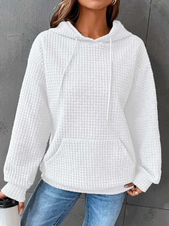 Comfortable Ladies Hoodie - Mia-White-S-Nora Luxe