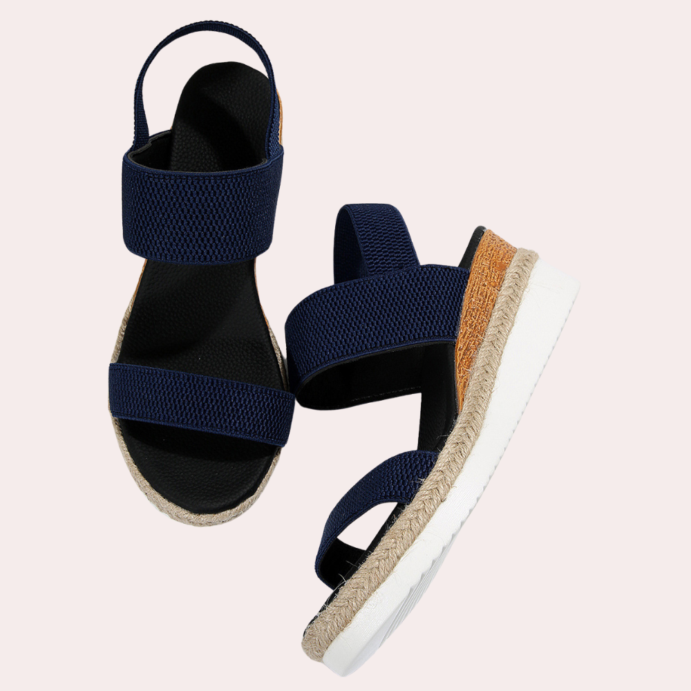 Comfortable Ladies Sandals for Every Day - Noa-Blue-3-Nora Luxe