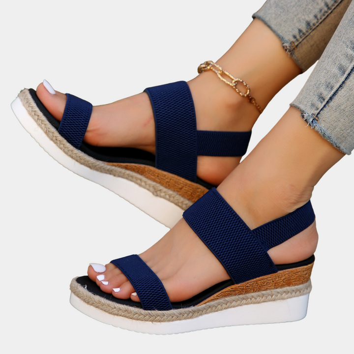 Comfortable Ladies Sandals for Every Day - Noa-Blue-3-Nora Luxe