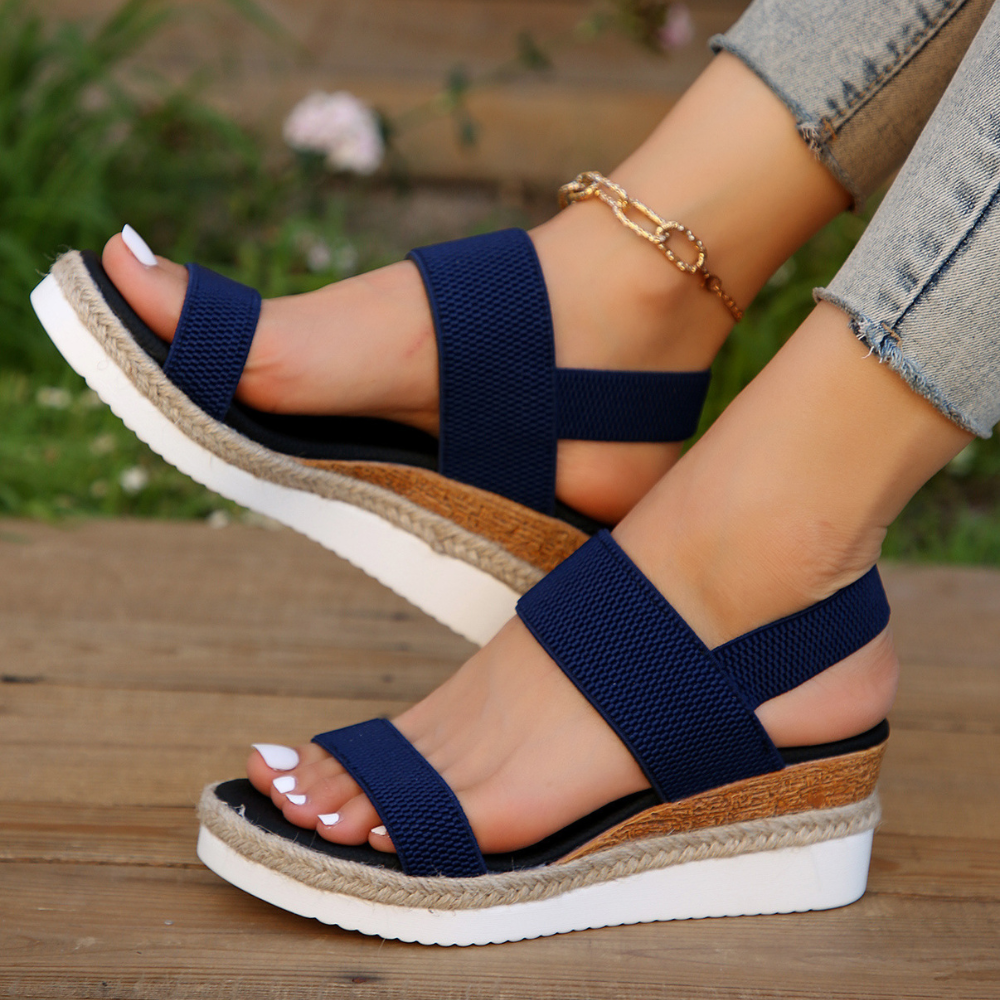 Comfortable Ladies Sandals for Every Day - Noa-Blue-3-Nora Luxe