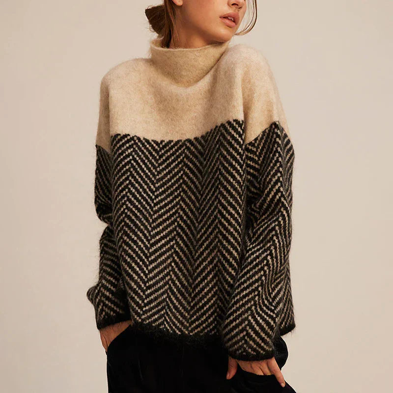Comfortable Ladies' Sweater - Elodie-Beige-S-Nora Luxe
