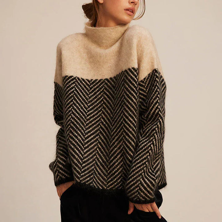 Comfortable Ladies' Sweater - Elodie-Beige-S-Nora Luxe