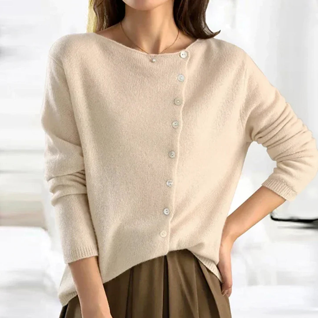 Comfortable Ladies Sweater - Ivy-Beige-S-Nora Luxe