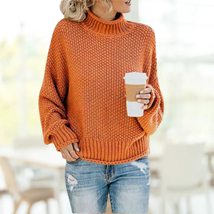 Comfortable Ladies' Sweater - Mia-Orange-S-Nora Luxe