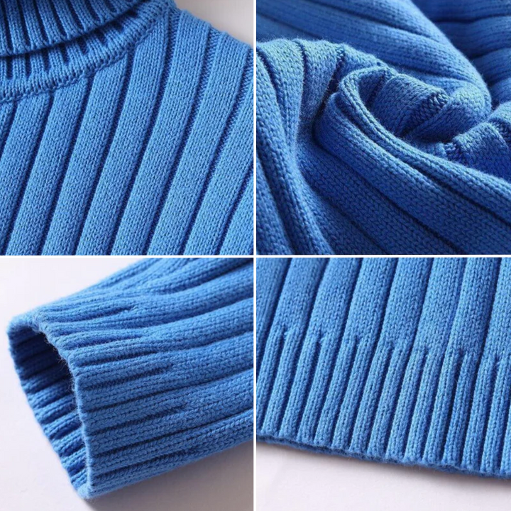 Comfortable Ladies Sweater - Mila-Blue-M-Nora Luxe