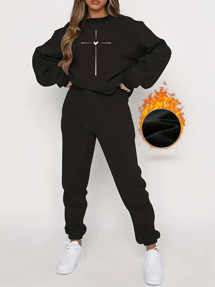 Comfortable Ladies' Tracksuit - Ivy-Black-S-Nora Luxe