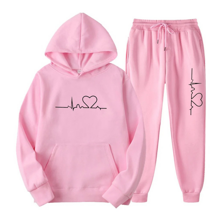 Comfortable Ladies Training Suit - Lyra-Pink-S-Nora Luxe