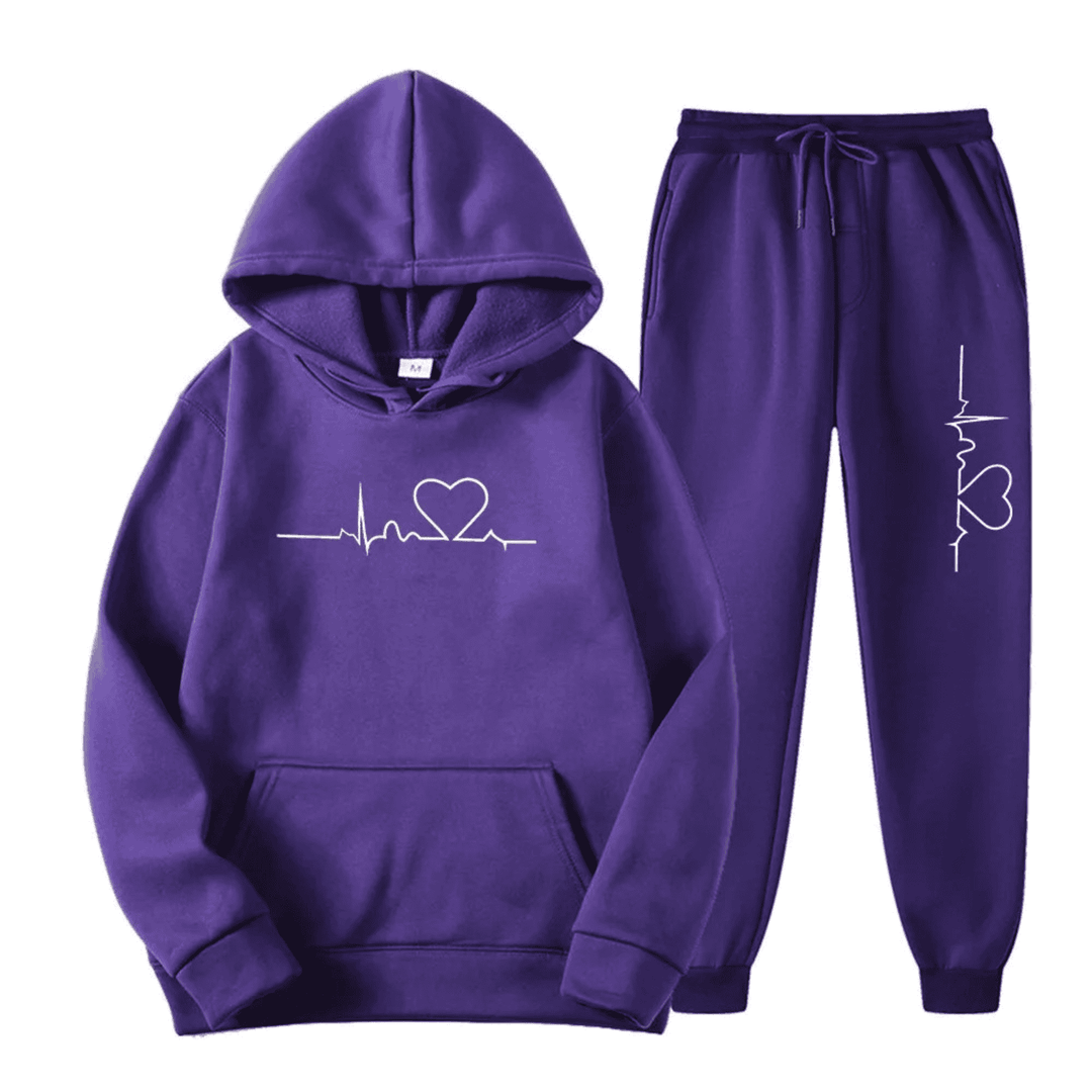 Comfortable Ladies Training Suit - Lyra-Purple-S-Nora Luxe