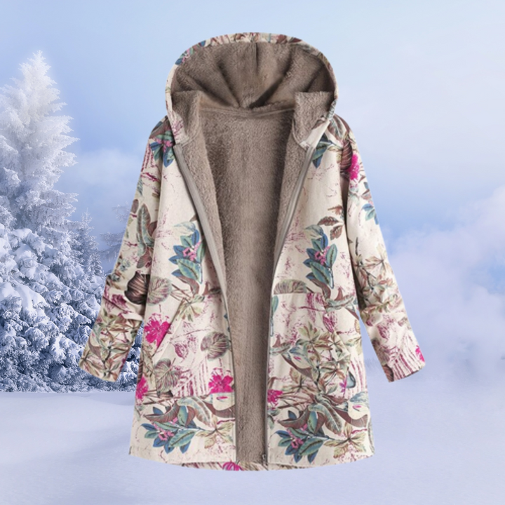 Comfortable Ladies' Winter Coat - Liora-Pink-S-Nora Luxe