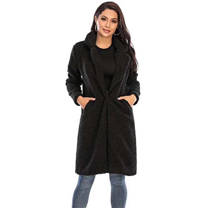 Comfortable Ladies Winter Coat - Mila-Dark Gray-S-Nora Luxe