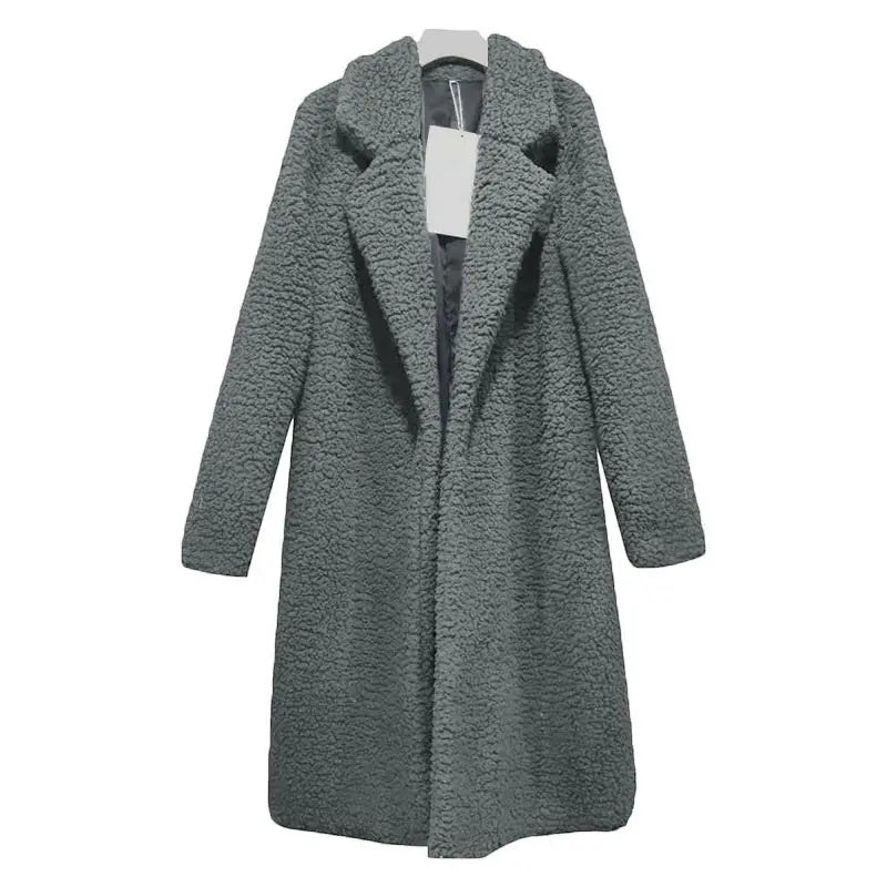 Comfortable Ladies Winter Coat - Mila-Dark Gray-S-Nora Luxe