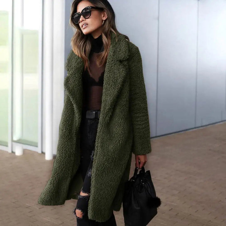 Comfortable Ladies Winter Coat - Mila-Dark Gray-S-Nora Luxe