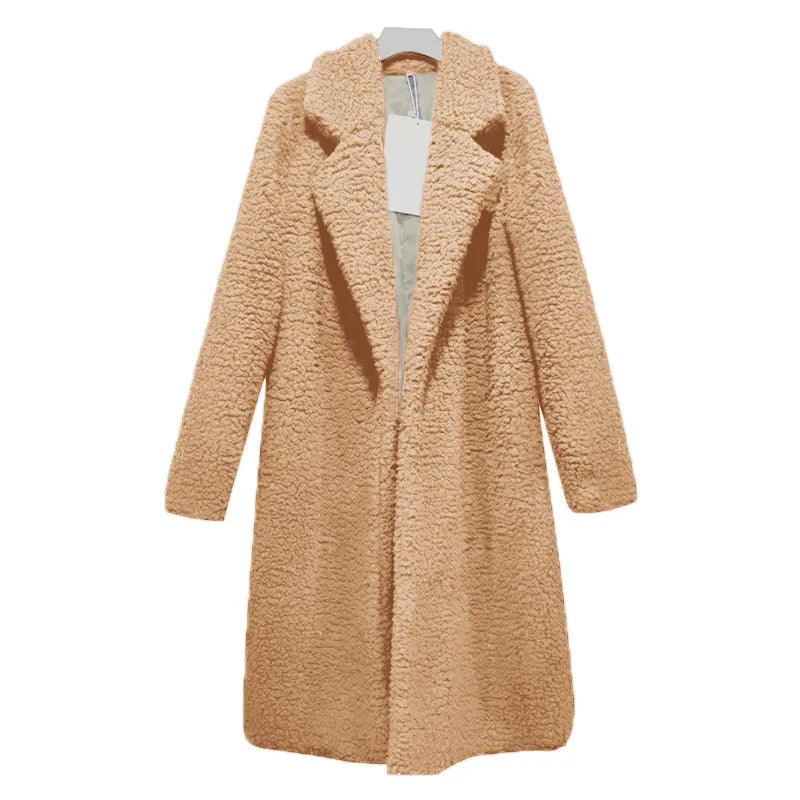 Comfortable Ladies Winter Coat - Mila-Light Brown-S-Nora Luxe