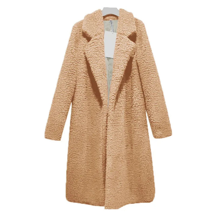 Comfortable Ladies Winter Coat - Mila-Light Brown-S-Nora Luxe