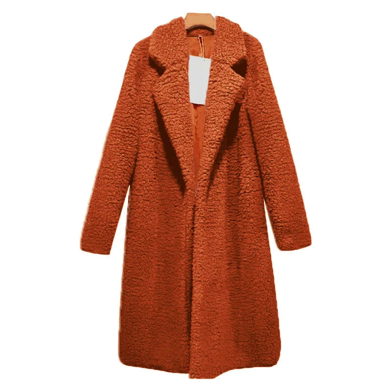 Comfortable Ladies Winter Coat - Mila-Orange-S-Nora Luxe
