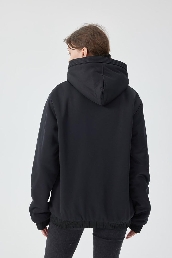 Comfortable Ladies Winter Fleece Vest - Gemma-Black-S-Nora Luxe