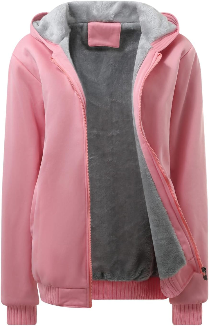 Comfortable Ladies Winter Fleece Vest - Gemma-Pink-S-Nora Luxe