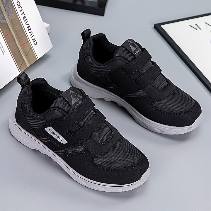 Comfortable Loop Shoes with Velcro - EasyStride-Black-3.5-Nora Luxe
