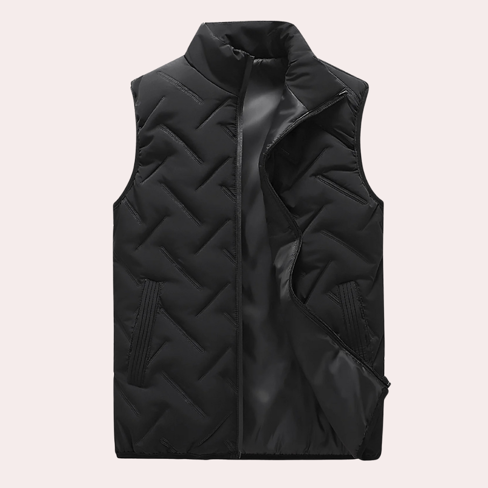 Comfortable Men's Bodywarmer - Daan-Black-S-Nora Luxe