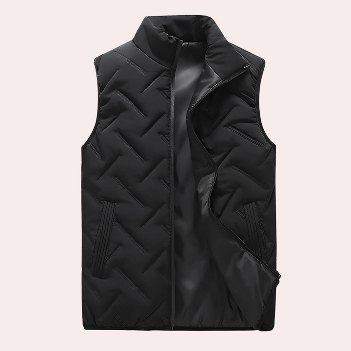 Comfortable Men's Bodywarmer - Daan-Black-S-Nora Luxe