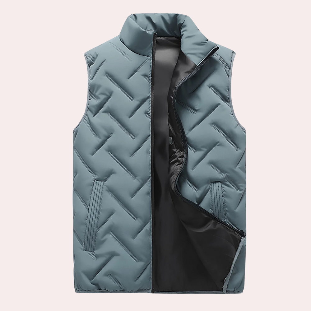 Comfortable Men's Bodywarmer - Daan-Blue-S-Nora Luxe