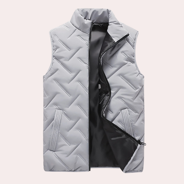 Comfortable Men's Bodywarmer - Daan-Gray-S-Nora Luxe